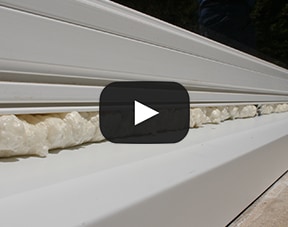 Insulation video with play button