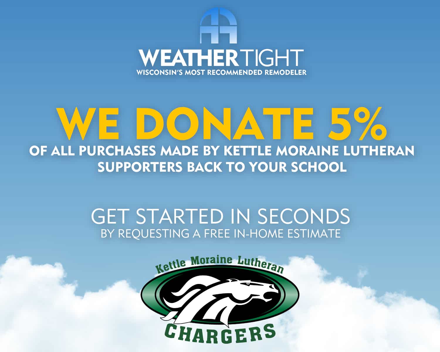 Kettle Moraine Lutheran High School 5% Donation 
