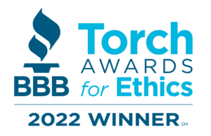 2022 Winner Better Business Bureau Torch Award For Ethics