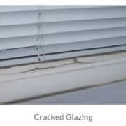 cracked glazing