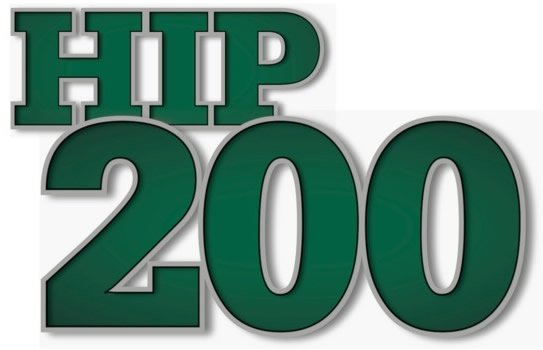 Image shows the HIP 200 Award logo
