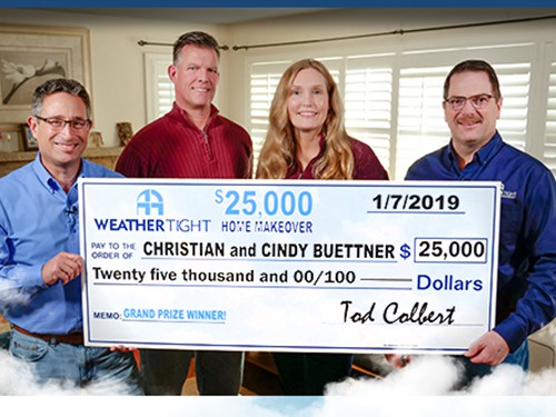 Weather Tight's Home Makeover Sweepstakes Winners