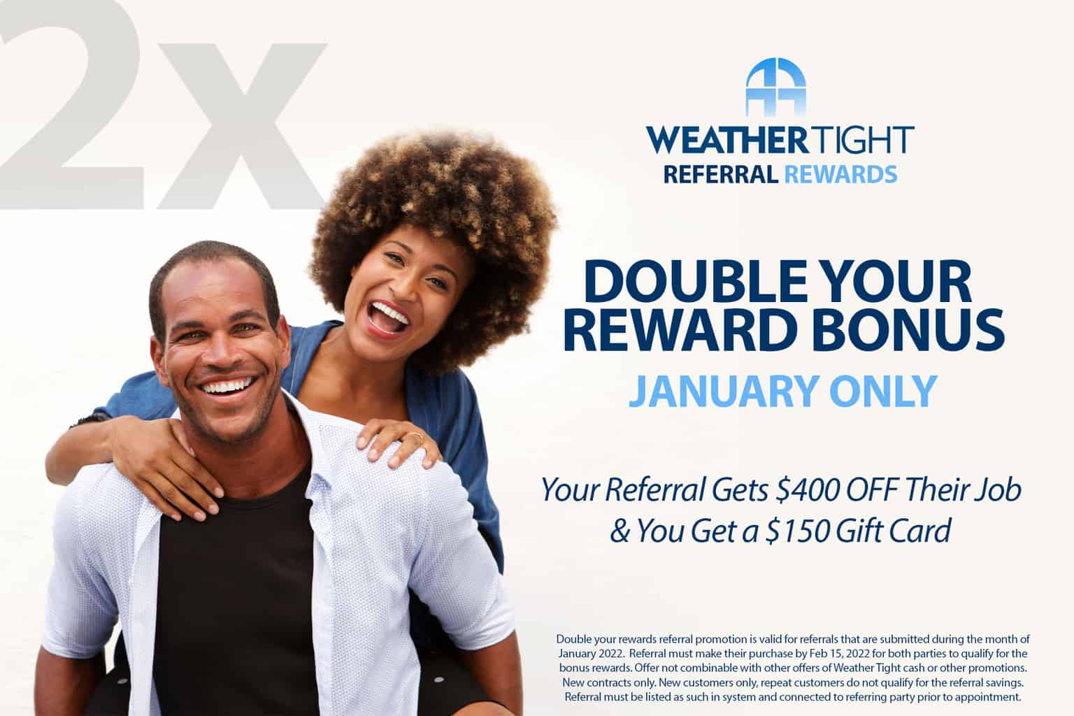 Double referral bonus in January