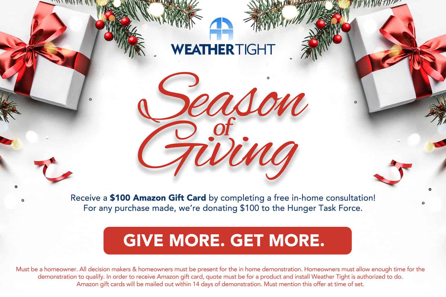 Weather Tight's Season Of Giving Promo