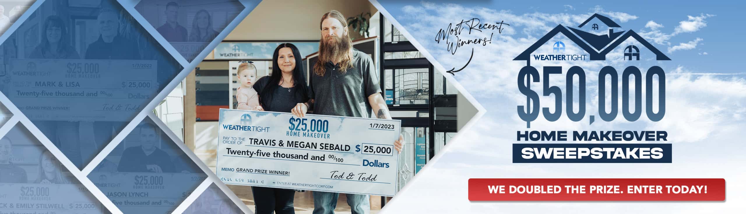 Weather Tight 2022 Home Makeover Sweepstakes Winners Travis & Megan Sebald